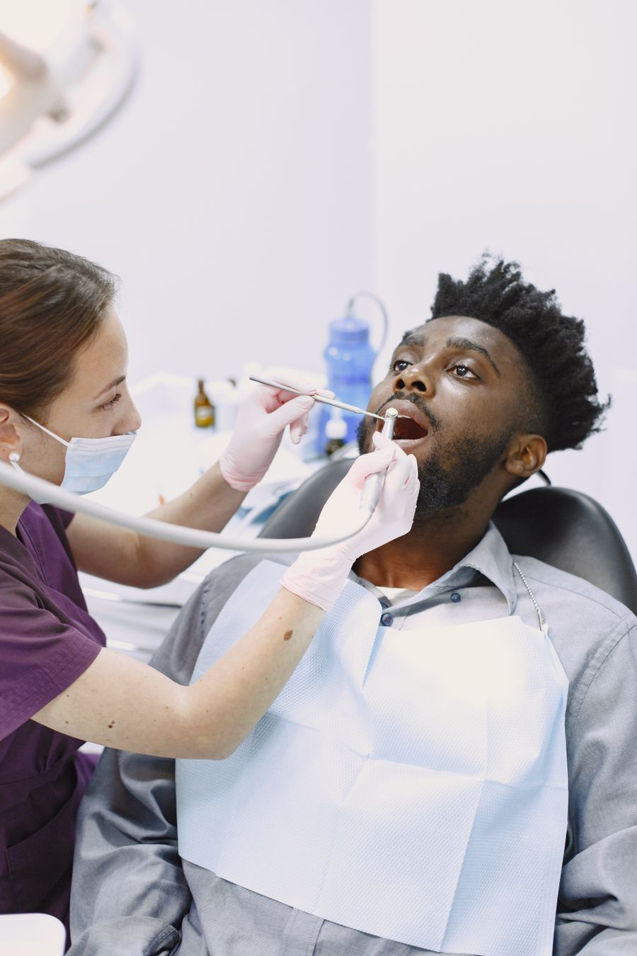 Routine examination in the chair